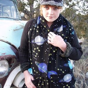 Kangaroo Pocket Scarf Planets and Stars